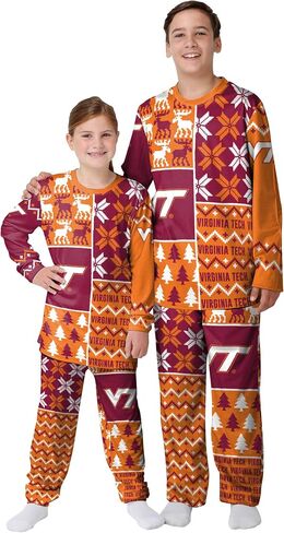 مجموعة FOCO NCAA Busy Block Family Matching Collection Holiday Pjs in Saudi Arabia