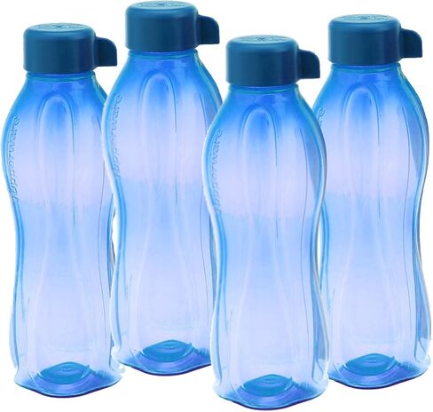 Tupperware Aquasafe Water Bottle Set, 1 Litre, Set of 4 in Saudi Arabia