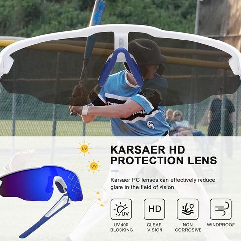 نظارات شمسية مستقطبة لركوب الدراجات الرياضية TR90 من Karsaer للرجال والنساء، وركوب الدراجات الجبلية، وBMX، وجولف البيسبول in Kuwait