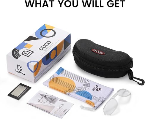 DUCO Cycling Sunglasses for Men Women Polarized Sports Sunglasses UV400 Baseball Sun glasses Anti Scratch Goggles DC0040 in Kuwait