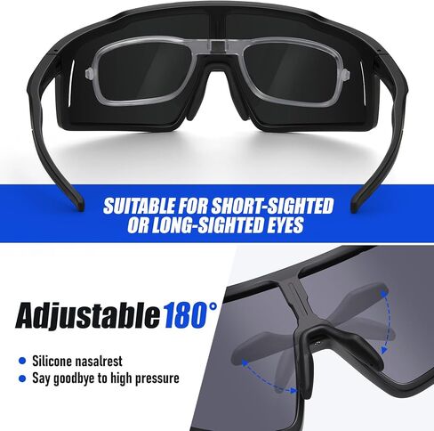 DUCO Cycling Sunglasses for Men Women Polarized Sports Sunglasses UV400 Baseball Sun glasses Anti Scratch Goggles DC0040 in Kuwait