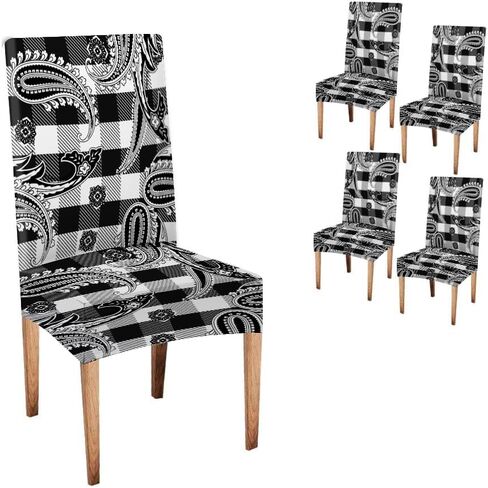 أغطية كراسي قابلة للتمدد لغرفة الطعام، 4 قطع خلفية حروف يدوية مع كلمات السيد والسيدة لتزيين الدعوات، غطاء كرسي بارسون قابل للإزالة وقابل للغسل، واقي كرسي in Kuwait