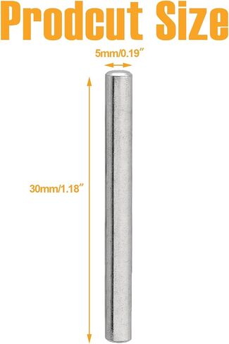 Stainless Steel Dowel Pin, 6mm x 30mm / 0.24 Inch x 1.18 Inch Shelves Dowel Pin, Shelf Support Pegs Pin Rod Fasten Elements Metal Shelf Pegs(24 Pcs) in Saudi Arabia