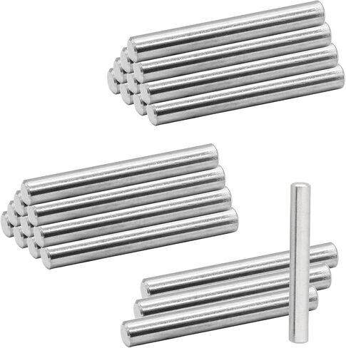Stainless Steel Dowel Pin, 6mm x 30mm / 0.24 Inch x 1.18 Inch Shelves Dowel Pin, Shelf Support Pegs Pin Rod Fasten Elements Metal Shelf Pegs(24 Pcs) in Saudi Arabia