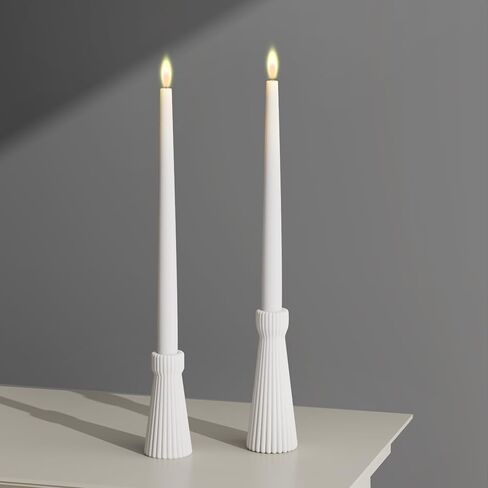 Taper Candle Holders for Candlesticks Ceramic Candle Stick Candle Holder- Set of 2 Decorative Candle Stand for Wedding Decor,Dinner Party and Table Centerpieces,Housewarming Gift Black in Saudi Arabia