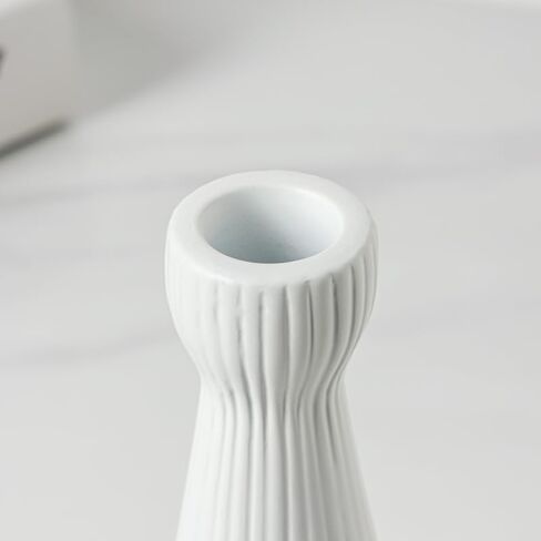 Taper Candle Holders for Candlesticks Ceramic Candle Stick Candle Holder- Set of 2 Decorative Candle Stand for Wedding Decor,Dinner Party and Table Centerpieces,Housewarming Gift Black in Saudi Arabia