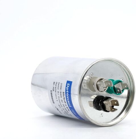 Dual Run Start Capacitor 25+5μF 25/5MFD 370V or 440V CBB65 AC Motor Run Round Capacitor for Unit Fan Motor Start or Heat Pump or Condenser Straight Cool (25+5μF) in Saudi Arabia