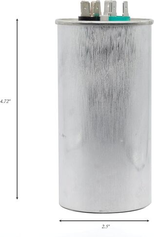Dual Run Start Capacitor 25+5μF 25/5MFD 370V or 440V CBB65 AC Motor Run Round Capacitor for Unit Fan Motor Start or Heat Pump or Condenser Straight Cool (25+5μF) in Saudi Arabia