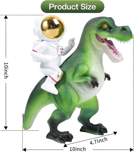 Astronaut Statue Dinosaur Statue Resin Arts Gifts, Spaceman Sculpture Figurine Ornament, Table Decor, Home Decor, Desktop Accessories Tabletop Decoration, Bookshelf, Office, Living Room in Saudi Arabia
