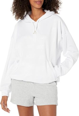 adidas Women's Embossed Monogram Fleece Hoodie in Saudi Arabia