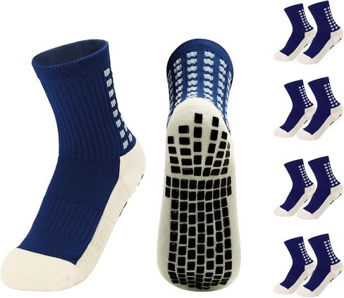 Yufree Youth Grip Soccer Socks - Boys and Girls Athletic Sport Socks for Baseball Football Basketball Hockey Rugby 4 Pcs in Saudi Arabia