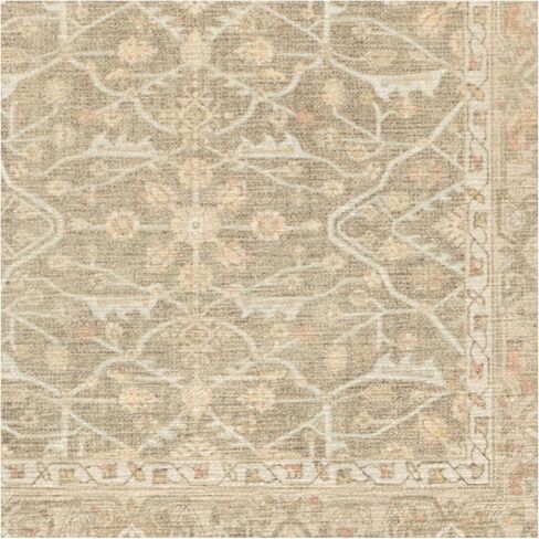 RUGGABLE Celestine Washable Rug - Vintage Area Rug for Living Room, Bedroom, Kitchen & Dorm Room - Pet & Child Friendly - Stain & Water Resistant - Soft & Durable, Coral 3'x5' (Standard Pad) in Saudi Arabia