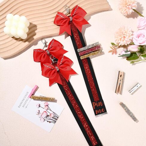 CEELGON Cheer Ribbon for Backpack, Glitter Pin Strap, Cheer Keychain Bulk Gifts, Cheerleader Bag Tag Holder in Saudi Arabia