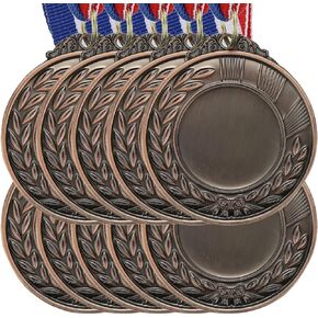 PATIKIL Blank Award Medals, Award Medals with Neck Ribbon, Make Your Medals Kit, Winner Medals Prize for Sports Games Competitions