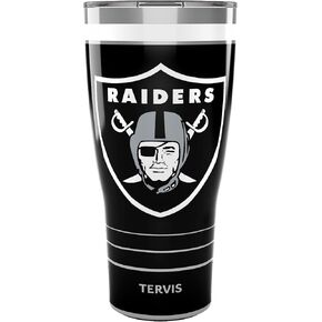 Tervis Traveler NFL Las Vegas Raiders - MVP Triple Walled Insulated Tumbler Travel Cup Keeps Drinks Cold & Hot, 20oz, Stainless Steel in Saudi Arabia