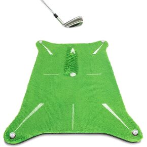 GoSports Swing Spot Golf Swing Impact Training Mat, Shows Club Path at Impact to Detect and Fix Slices, Hooks and More - Choose Indoor or Outdoor