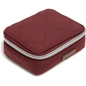 Vera Bradley women's Performance Twill Travel Pill Organizer Accessory, Cloud Gray Paisley, One Size