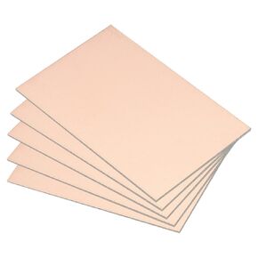 PATIKIL FR4 Double Side Copper Clad Laminate PCB, 5 Pack 100 x 70 x 0.8mm Copper Plated Universal Prototype Circuit Board