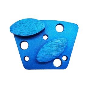 9 Pcs Pro Trapezoid Diamond Grinding Shoes Extra Soft Bond for Extra Hard Floor (40 Grit - 2 Oval Segment XS Bond for Extra Hard Floor)