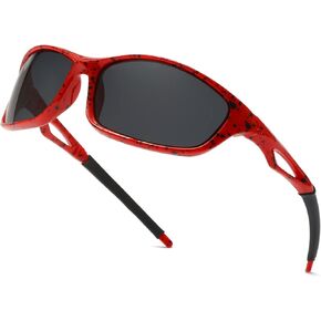 Long Keeper Polarized Sport Sunglasses - Women Men Running Driving Fishing Sunglasses Wrap Around Hiking Sun Glasses