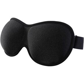 Sleep Mask for Side Sleeper100% Blackout 3D Sleep Eye Mask for Woman Man Sleep Eye Mask Classic style for Side Sleeping, Travel,Yoga,Napping,Meditation(3 Pack with Earplugs)