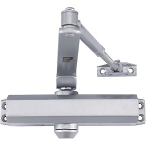 Medium Duty Commercial Door Closer - DC6003 Automatic Door Closer, Surface-Mounted Auto Door Closer, Size 3 Automatic Door Closer for Home & Light Commercial Property, Aluminum