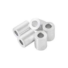 Aluminum Spacer 3/8" OD x 3/16" ID, Round Spacer, Unthreaded Standoff, Bushing, Plain Finish, Fits Screws Bolts #10 or M4 by Metal Spacers Online (1" Length, 10 Pack)