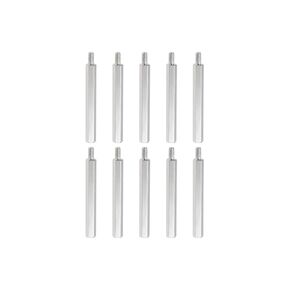 YOKIVE 10 Pcs M3 Standoff Screws, Nickel Plated Hex PCB Standoffs, Keep Height Consistent, Great for Motherboard (Silver Tone, 40mm+6mm)