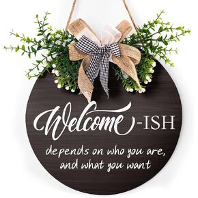 Please Remove Your Shoes Sign for Front Door Welcome Door Sign Wreaths No Shoes Sign for House Funny Wooden Hanging Plaque Round Shoes Off Sign 12x12 Inch for Wall Home Living Room Bedroom Decor