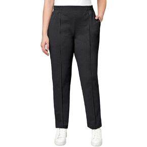 Mondetta Women's Textured Pintuck Straight Leg Pant, Beige