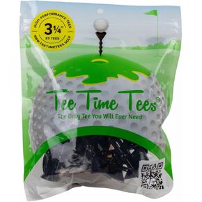 The Bubble Golf Tee - Variable Length, Virtually Unbreakable Plastic Golf Tees 3 1/4 Inch - One Size for All Shots - Pack of 25