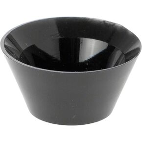 Plymor Black Acrylic Egg, Marble, Ball or Sphere Cone-Shaped Display Holder Stand, 0.75" H x 1.25" W (6 Pack)