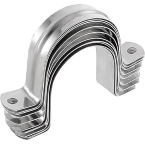 1/2 بوصة ثقبين حزام U قوس الفولاذ المقاوم للصدأ أنبوب حزام التوتر كليب مجموعة متنوعة الثقيلة الأنابيب الصلبة حزام المشبك للقطر الداخلي لأنابيب المياه هو 1/2 بوصة 30 قطعة (20 مللي متر) in Kuwait