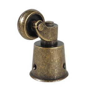 2PCS Swivel Caster Wheels Polished Antique Cup Type Casters Solid Brass High Load Capacity Universal Furniture Castors for Furniture Suits Beds Armchairs Brown