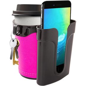 Removable Bike Cup Holder, Bike Water Bottle Holder, Bike Water Bottle Holder Handlebar with Leather Bicycle Drink Holder Stroller Cup Holder for Bicycle Motorcycle
