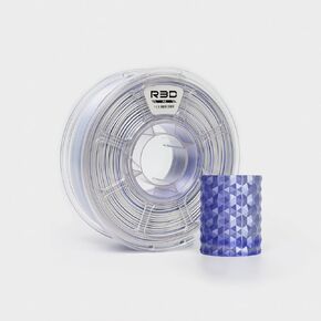 R3D Dual Color Silk PLA Filament, Co-Extrusion 3D Printer Filament 1.75mm, 30-370 mm/s High Speed PLA, Dimensional Accuracy +/- 0.02 mm, 1KG Plastic Spool (Silk Black-Red)