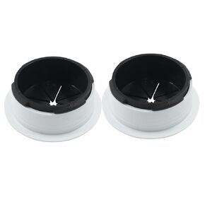 2 Pcs Cable Wire Grommet 2 Inch Desk Grommet 50mm Cable Hole Cover for Office Desk Cable Cord (Grey)