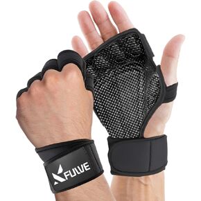 Workout Gloves for Men and Women, Weight Lifting Gym Gloves with Wrist Wrap for Fitness Cross Training