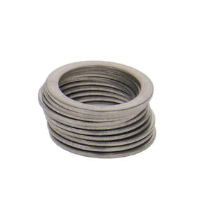 MroMax 304 Stainless Steel Flat Washer-M18 x 1.02" x 0.03"(IDxODxT) O-Rings for Screw Bolt Metallic Plain Washer Sealing Gasket for Home Decoration, Outdoor Construction Silver 15PCS