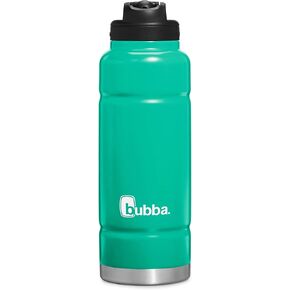 Bubba Trailblazer 40oz Vacuum-Insulated Stainless Steel Water Bottle with Straw & Carry Handle, Keeps Drinks Cold up to 24hrs, Great for Travel, Work, School, & More, Licorice