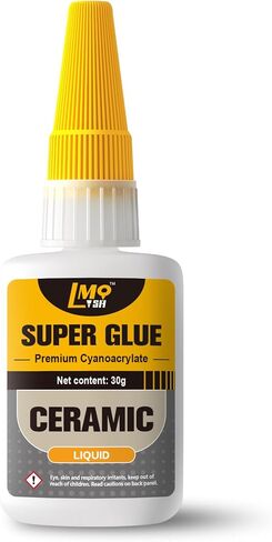 Glass Super Glue Liquid, Clear Instant Cyanoacrylate Adhesives for Glass Repair Food Safe, All Purpose CA Glue for Shoe Ceramic Plastic Leather Model Metal Wood Pottery Aquarium Porcelain Stone, Thick in Saudi Arabia