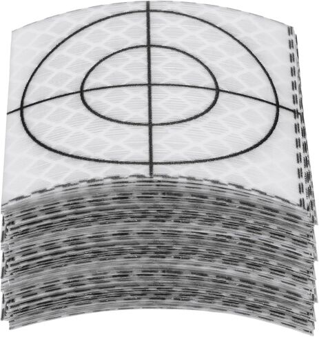 60pcs Survey Reflector Sheets 50x50mm Self-adhesive Reflective Tape Survey Target Mark for Total Stations, White in Saudi Arabia