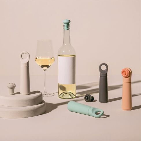 سدادات فراغ Vacu Vin Wine Saver - مجموعة من 3 - متعددة الألوان - لزجاجات النبيذ - حافظ على النبيذ طازجًا لمدة تصل إلى أسبوع مع ختم محكم - متوافق مع مضخة Vacu Vin Wine Saver in Saudi Arabia