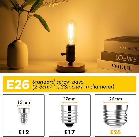 عكس الضوء e26 أدى المصابيح الأنبوبية 40 واط، 4.96 بوصة t10 t30 4 واط 400 لومينز خمر edsion المصابيح، 2700 كيلو الدافئة خيوط بيضاء المصابيح الكهربائية للضوء الثريا أو الشمعدانات الجدار الصناعية، 2 جهاز كمبيوتر شخصى in Saudi Arabia