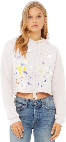 Bella Canvas Fleece Crop Top Hoodies in Saudi Arabia
