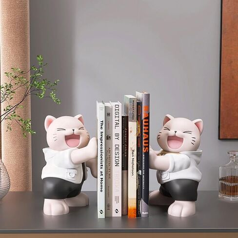 Cute Rabbit Bookends,Decorative Bookends, Cute Bookends,Book Ends for Shelves,Book Ends for Kids Rooms, Kids Bookends can accommodate 1 to 4 Books(Pink) in Saudi Arabia