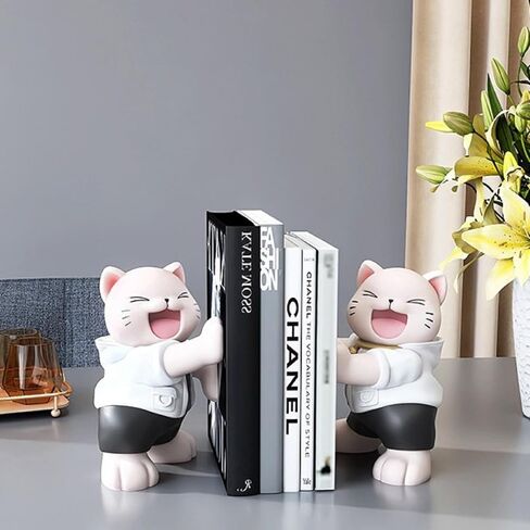 Cute Rabbit Bookends,Decorative Bookends, Cute Bookends,Book Ends for Shelves,Book Ends for Kids Rooms, Kids Bookends can accommodate 1 to 4 Books(Pink) in Saudi Arabia
