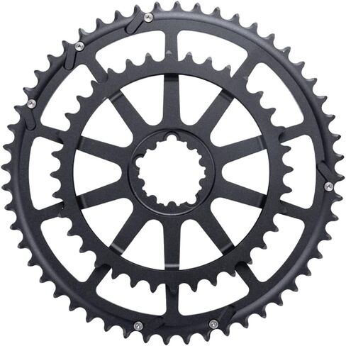 BUCKLOS Double Chainring Road Bike Crankset, 53-39T/52-36T/50-34T, GXP Conversion Crankset Hollow one-Piece Tooth Chainring Crankset Suitable for 8/9/10/11 Speed in Saudi Arabia