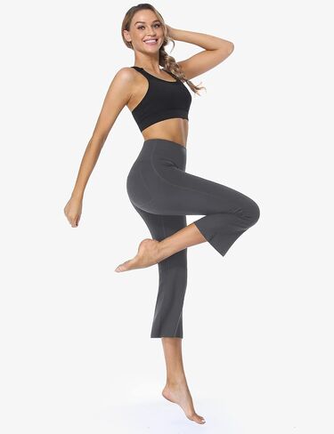 Safort 19" 21" 23" Inseam Regular Tall High Waist Capri Bootcut Yoga Pants with Pockets for Women in Saudi Arabia