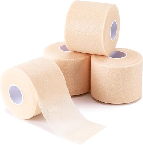 4 Pcs Pre Wrap Athletic Tape, Foam Underwrap Bandage Sports Tape, Wrists Elbow Knees Ankles Tape for Gymnastics Boxing Climbing in Saudi Arabia